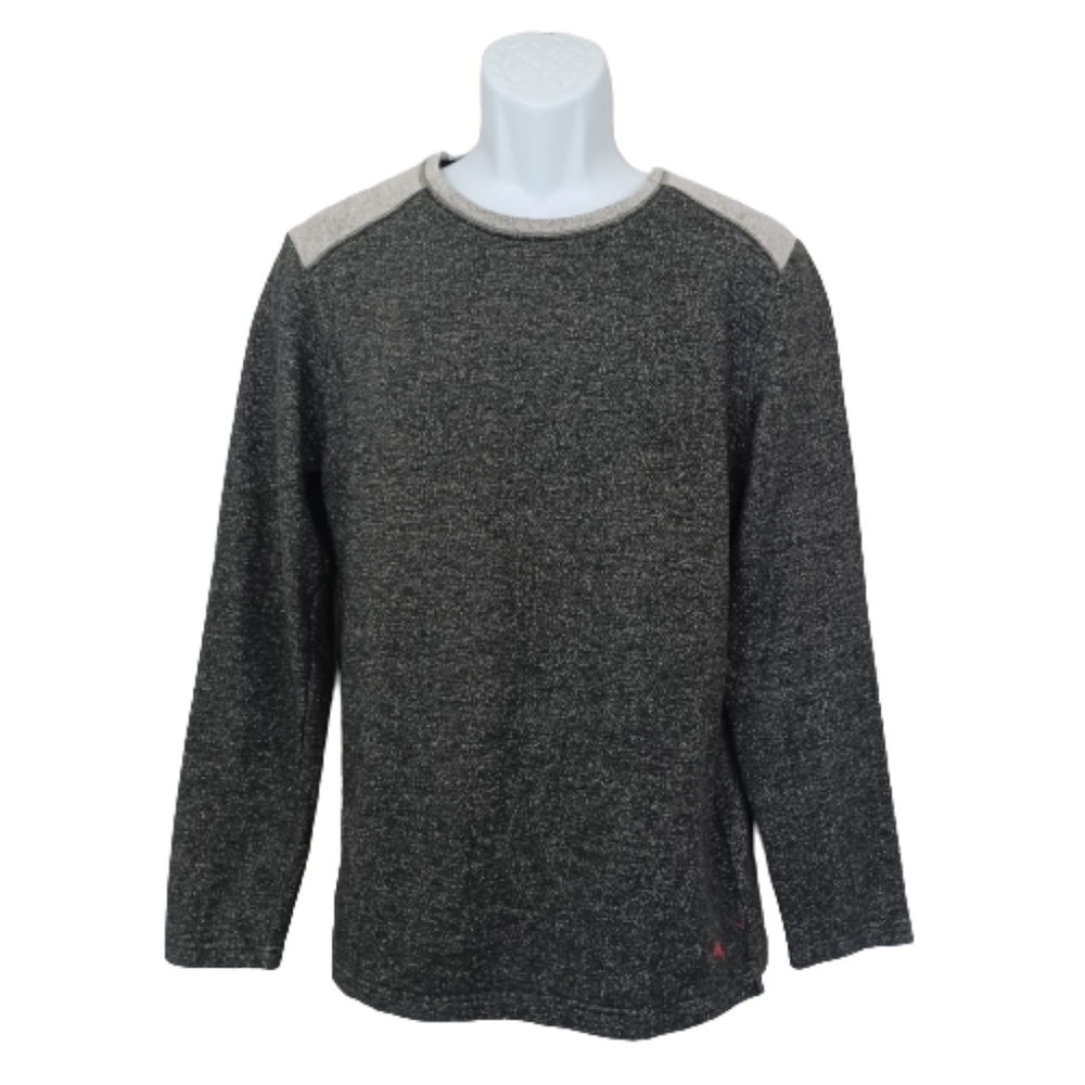 Tommy Bahama Menswear Charcoal Gray Crewneck Pullover Beach Sweater Shirt Top